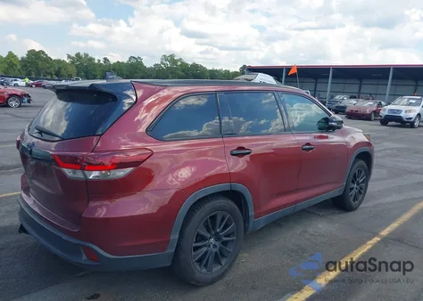 2019 Toyota Highlander Se z USA, uszkodzony, nr VIN 5TDKZRFH2KS314944